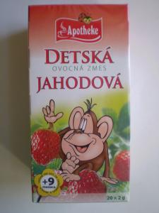 Dětský čaj jahodový - opice  20x2g