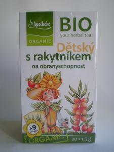 BIO dětský bylinný čaj s rakytníkem 20x1,5g
