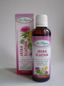 Bylinné kapky Játra a žlučník  50 ml